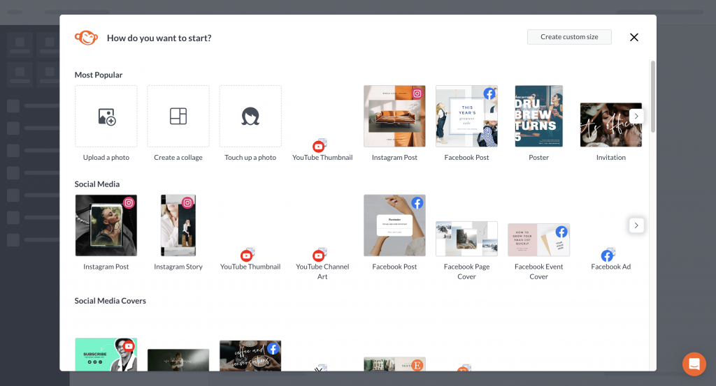 Screenshot of PicMonkey's editor